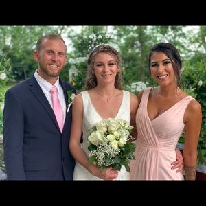 Bridesmaid Blush Dress
